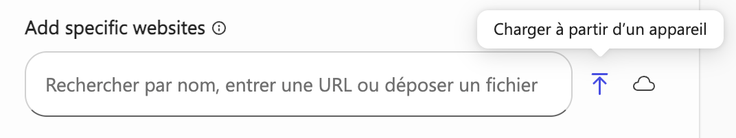 Chargement de fichiers comme source